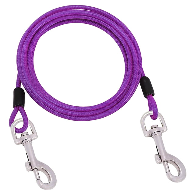 Heavy Duty Dog Tie Out Leash with Swivel for Large Dogs Outdoor Yard Camping Runner Secure Tethering