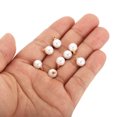 thumbnail image 4 of Unique Bargains Pendentifs Perles Factices 8 mm, Lot de 150 Perles Rondes Imitation Perle, Blanc Doré, 4 of 6