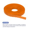 thumbnail image 3 of Uxcell Grosgrain Ribbons with White Dots Ribbon Bow Decoration Crafts Gift Wrapping Wedding Orange 10 Yards 3/8 Inch, 3 of 7