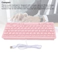 thumbnail image 3 of 78 Keys USB Keyboard, Wired Compact Silent Keyboard for PC Laptop Gaming and Office, with Anti Slip Foot Pads, Comfortable Design, 3 of 7