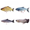 thumbnail image 4 of Électrique Cataire Jouets Chat USB Charge Jouets Chat Jouet Poisson Peluche Poupées, 4 of 4