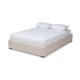 thumbnail image 1 of Baxton Studio Leni 4-Drawer Storage King Bed in Beige, 1 of 11