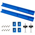 thumbnail image 1 of 2T-Guide Rail Clamp Rails Made of Aluminium Alloy,400 mm T-Slot Track MitreRail Set,Groove SlidRail with M8/M6 Slider, 1 of 7