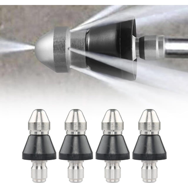 PRETXORVE Washer Sewer Spout Nozzle 1/4 Cleaning Sprayer Unclog Cleaning