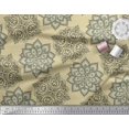 thumbnail image 3 of Soimoi Modal Satin Fabric Floral Mandala Decor Fabric Printed Yard 42 Inch Wide, 3 of 3