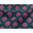 thumbnail image 4 of oneOone Viscose Jersey Fabric Floral Block Printed Craft Fabric BTY 60 Inch Wide, 4 of 5