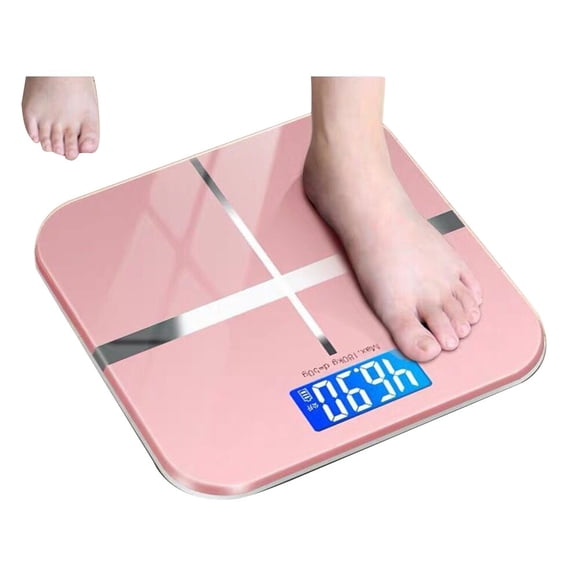 Labymos Weight Scale Precise Digital Body Weight Bathroom Scale Tempered Glass with Lighted LCD Display