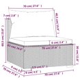 thumbnail image 4 of vidaXL 9 Piece Garden Lounge Set with Cushions Poly Rattan Black, 4 of 4