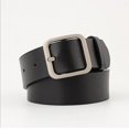 thumbnail image 4 of Ceinture Femme Classique Mode Uni Cuir Véritable Ceinture Grand Sangle Ceintures, 4 of 5