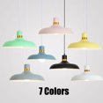 thumbnail image 2 of Modern Minimalism Colorful Pendant Light Fixture, Simple Metal Aluminum Pendant Lighting, Retro Farmhouse Pendant Lamp, Pendant Light for Over Dining Room Table Kitchen Island Cafe, 2 of 7