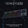 thumbnail image 3 of Clavier gaming mécanique RVB sans fil LIGHTSPEED Logitech G915 TKL sans pavé numérique - GL Tactile, 3 of 6