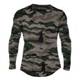 thumbnail image 4 of Pompotops T-shirt à Manches Longues en Coton Extensible pour Hommes Automne Sports Course Grande Taille en Solde, 4 of 8