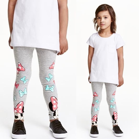 Nouveaux Leggings pour Filles Mickey Minnie, Pantalons Longs pour Enfants, Vêtements pour Enfants Taille 2-7 Ans