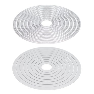ANGGREK Metal Cutting Die Oval Etched Dies Decorative Emboss Stencil For DIY Crafts Album Paper Card Wedding,Embossing Folder Die,Frame Cutting Die