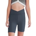 thumbnail image 1 of Doomiva Girls Athletic Swim Shorts Solid Color Shorts Sport Cheer Workout Running Gray 120, 1 of 5