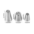 thumbnail image 3 of 10Pcs Grass Piping Tips Set! SSZMDLB Grass Piping Tips, 3-Piece 304 Stainless Steel Seamless Icing Nozzles for Cake Decorating, Cookies, Cupcakes and Pastries, Professional Pastry Chef Tools, 3 of 9