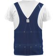 thumbnail image 2 of Halloween Overalls White T-Shirt Costume All Over Adult T-Shirt, 2 of 2
