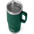 thumbnail image 1 of YETI Rambler Tasse en Paille 25 oz, Isolée sous Vide, Acier Inoxydable, Vert Forêt Noir, 1 of 8