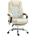 thumbnail image 1 of Vinsetto Chaise de Bureau de Massage, Chaise de Jeu Inclinable, Beige, 1 of 10