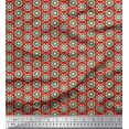 thumbnail image 1 of Soimoi Poly Georgette Fabric Artistic Floral Print Sewing Fabric Yard 42 Inch Wide, 1 of 3