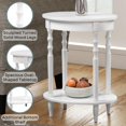 thumbnail image 4 of Convenience Concepts Classic Accents Table d'Appoint Ovale Brandi, Fini Bois Blanc, 4 of 6