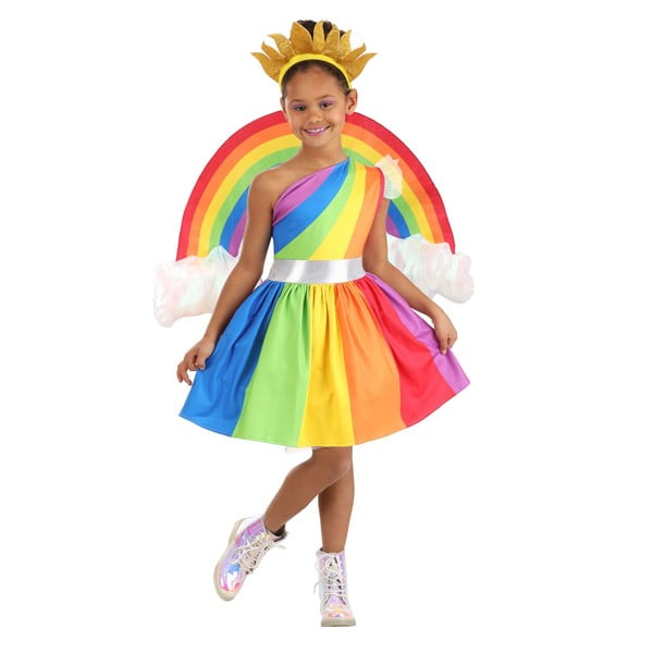 Costume Royal Arc-en-Ciel pour Fille