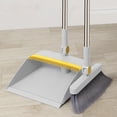 thumbnail image 4 of LSLJS Brooms and Dustpan Set Double-Layer Scraper Foldable Dustpan Non-Stick Hair Dustpan Sweeping Brooms 180-Degree Rotatable Brooms for Vertical Storage, Home Accessories, 4 of 7