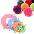 thumbnail image 2 of SharkTRUE Pompom Maker -size Pom Poms Bobble Maker Kit Knitting Fuzz Tool Crafts, 2 of 8