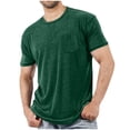 thumbnail image 1 of Plebaso Men's Short Sleeve Crew Neck T-Shirts Casual Solid Color Tshirts Breathable Mens Summer Basic Tees, 1 of 5