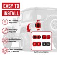 thumbnail image 4 of AMERICAN MODIFIED Smoked Cover Tunnel Tail Lights for Jeep Wrangler, 4 of 12