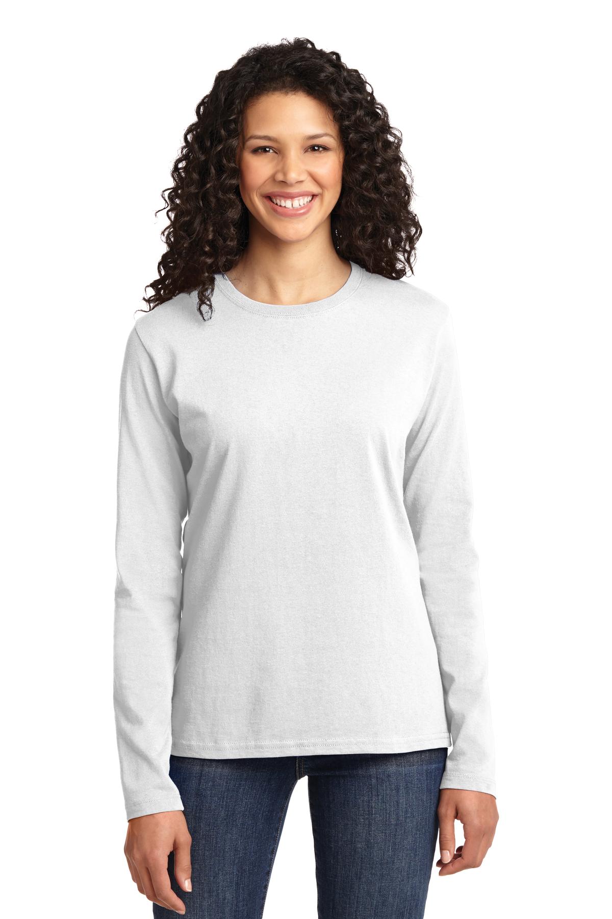 Port & Company Women's Long Sleeve Core Cotton T-Shirt LPC54LS