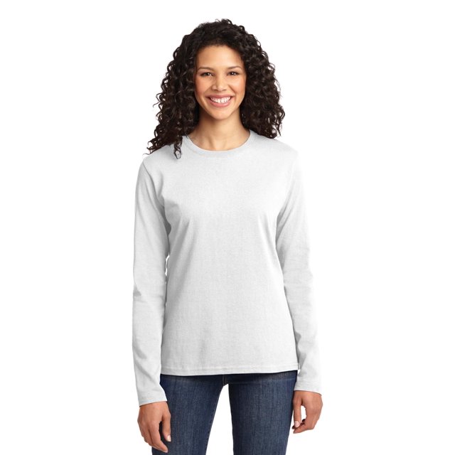 Port & Company Women's Long Sleeve Core Cotton T-Shirt LPC54LS