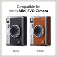 thumbnail image 2 of ORUYROP PU Leather Camera Case for Fuji Instax Mini EVO, Black, with Adjustable Shoulder Strap, 2 of 7