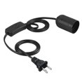 thumbnail image 1 of Plastic Black E27 Ceramic Heating Strip Independent Switch Lamp Holder for Reptile Tortoise LizardUS Plug 110V, 1 of 10