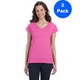 thumbnail image 1 of Gildan T-Shirt Ajusté à Col en V pour Femmes SoftStyle - G64VL (Lot de 2), 1 of 1