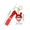 thumbnail image 3 of Porte-clés Frosted Rabbit Acrylique Rouge Délicat Anneau de Clé Moderne Fait à la Main Dessin Animé Pendentif Fait à la Main Accessoires Bonne Chance Nouvel An Cadeaux pour Hommes Type 1, 3 of 9