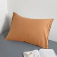 thumbnail image 4 of YIMWNYI Japanese Style Unprinted Pillowcase, Washed Pillow Cover, Polyester Pillowcase, Solid Color Minimalist Bedding, Skin-Friendly Breathable Pillowcase, Fade-Resistant & Pilling-Free Pillowcase, 4 of 6