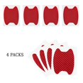 thumbnail image 5 of 4PCS Car Door Handle Sticker, Carbon Fiber Anti-Scratches Car Door Cup Protector, Non-Marking Auto Door Handle Protective Film, Universal for Most Car Handles,Wine Red90mm-100mm, 5 of 5