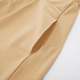 thumbnail image 3 of Mrat A-Line Flowy Skirt Mode Femmes Robe Décontractée Taille Haute Couleur Unie Jupe à Poches Robe Jupe Évasée Fluide S-231 Kaki TG, 3 of 6