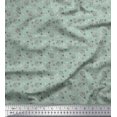 thumbnail image 1 of Soimoi Poly Georgette Fabric Floral,Bird & Sheep Kids Print Fabric by The Yard 52 Inch Wide, 1 of 3