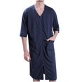 thumbnail image 3 of XZNGL Water-absorbent And Quick-drying Can Be Worn Outside With Zipper Couple Yukata Pajamas, 3 of 9