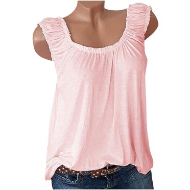 Birdeem Women Casual Sleeveless Crewneck Solid Blouse Pullover Tank Tops Shirt