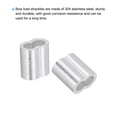 thumbnail image 4 of Unique Bargains 5/32' Aluminum Crimping Loop Sleeves, for Wire Rope Sleeves, Silver Tone 42 Pcs, 4 of 5