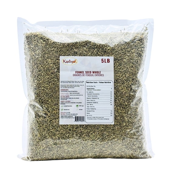 Kasturi Fennel Seed Whole, 5 lbs