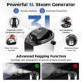thumbnail image 4 of Costway Portable Steam Sauna for Home Full Body Sauna Box with 3L Steam Generator Black, 4 of 10