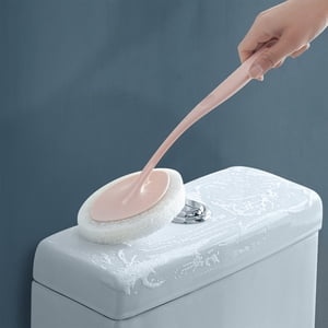 Danhjin Poignée ergonomique pour brosses de nettoyage LaborSaving Tête d'éponge Brosse multifonctionnelle pour éponges de salle de bains
