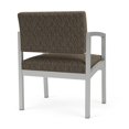 thumbnail image 5 of Fauteuil d'Appoint Surdimensionné en Acier Lenox pour Réception / Acier Argenté / Brun, 5 of 5