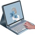 thumbnail image 1 of CUITING 2021 New iPad 9 iPad 8 iPad 7 10.2” Air 3 Pro 10.5 键盘保护套 Cute Round Key Color Wireless Keyboard  Detachable BT Keyboard Cover for iPad 9th 8th 7th Air 3rd Generation, 1 of 7