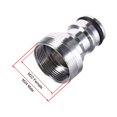 thumbnail image 3 of Unique Bargains Brass Faucet Tap Quick Connector M22 M24 Thread Hose Pipe Adapter Fitting for Dishwasher Washing Machine, 3 of 5