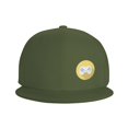 thumbnail image 3 of DouZhe Flat Brim Cap Snapback Hat, Gaming Console Gamer Prints Adjustable Green Adult Baseball Cap, 3 of 6